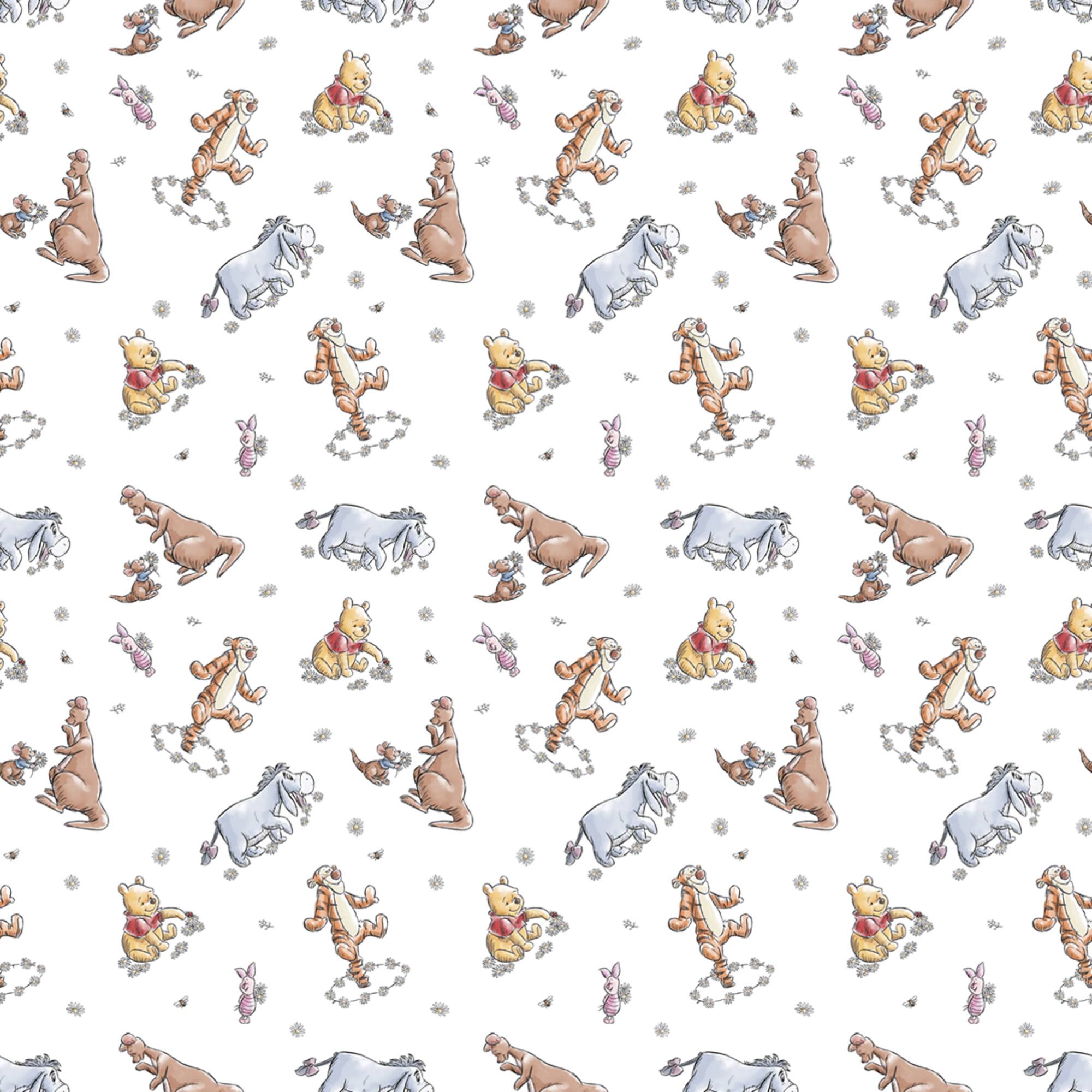 Disney® Winnie the Pooh & Friends Sketch Cotton Fabric
